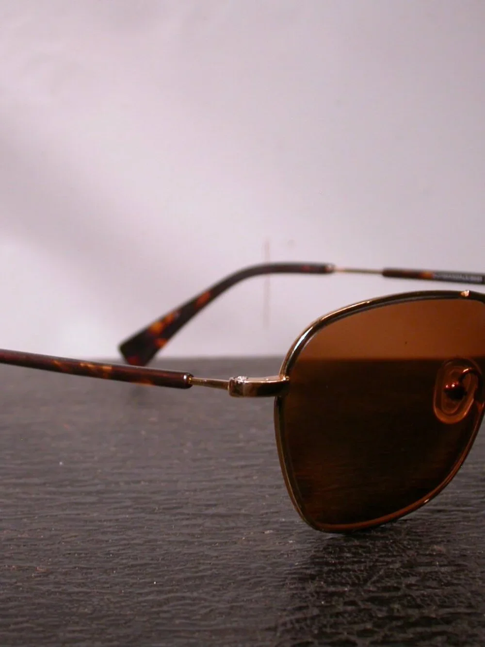 Seraphin Normandale Gold Tortoise Aviator Sunglasses HandMade Japan FRAME  Only
